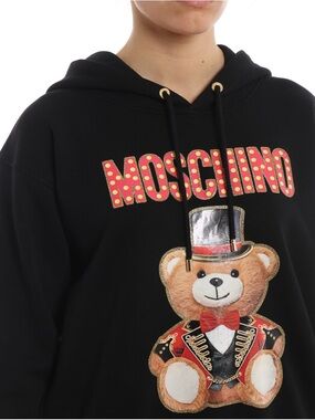 Moschino Black Hoodie Circus Teddy